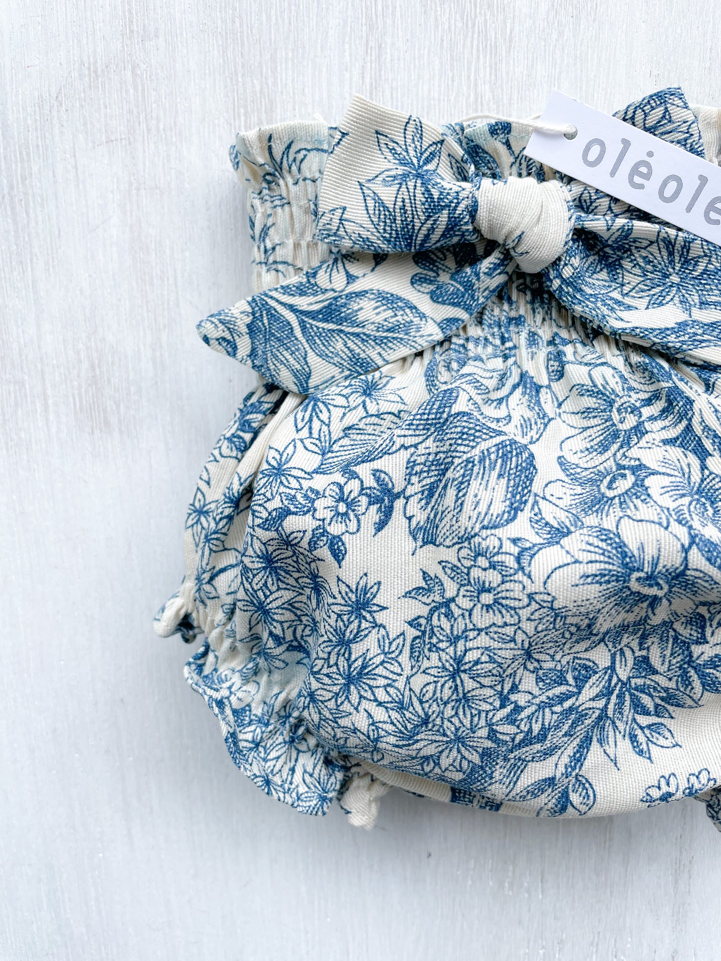 Bombacha Toile de Jouy azul