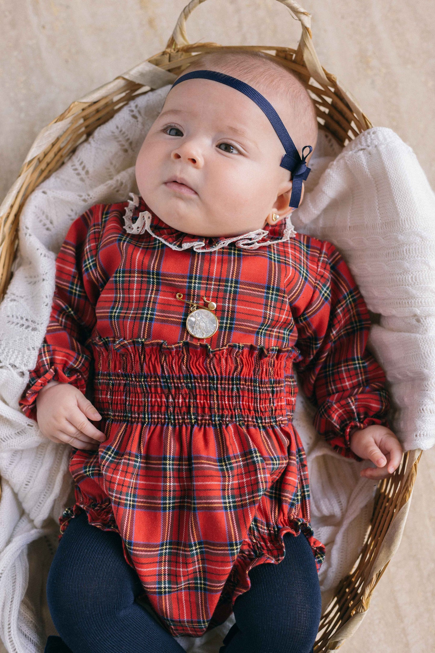 Conjunto MatchyMatchy bombacha tartán rojo