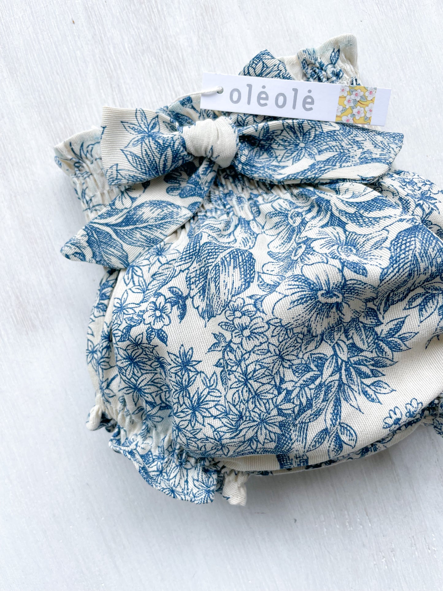 Bombacha Toile de Jouy azul